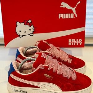 PUMA x Hello Kitty Suede XL RedBow Sneakers women’s size 10M